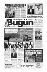 KAHRAMANMARAŞ'TA BUGÜN